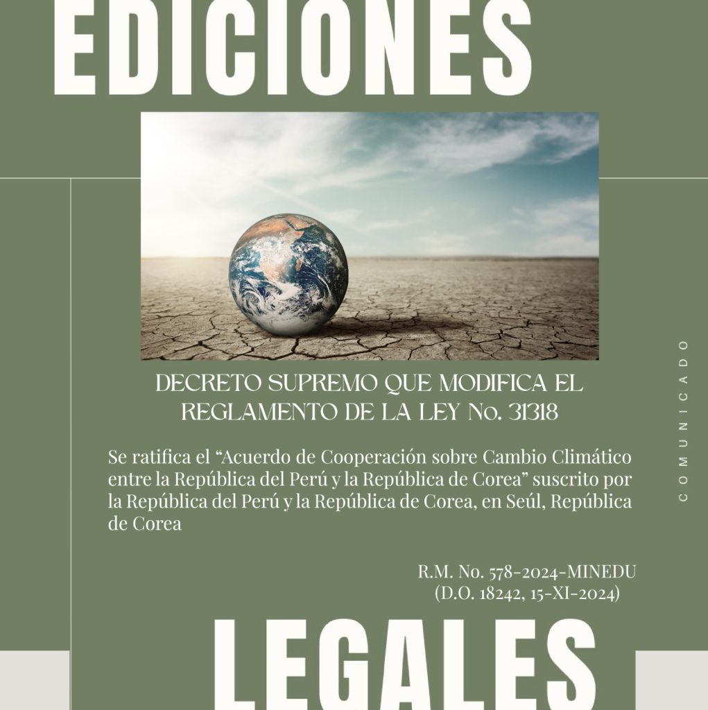 DECRETO SUPREMO QUE MODIFICA EL REGLAMENTO DE LA LEY No. 31318 ...