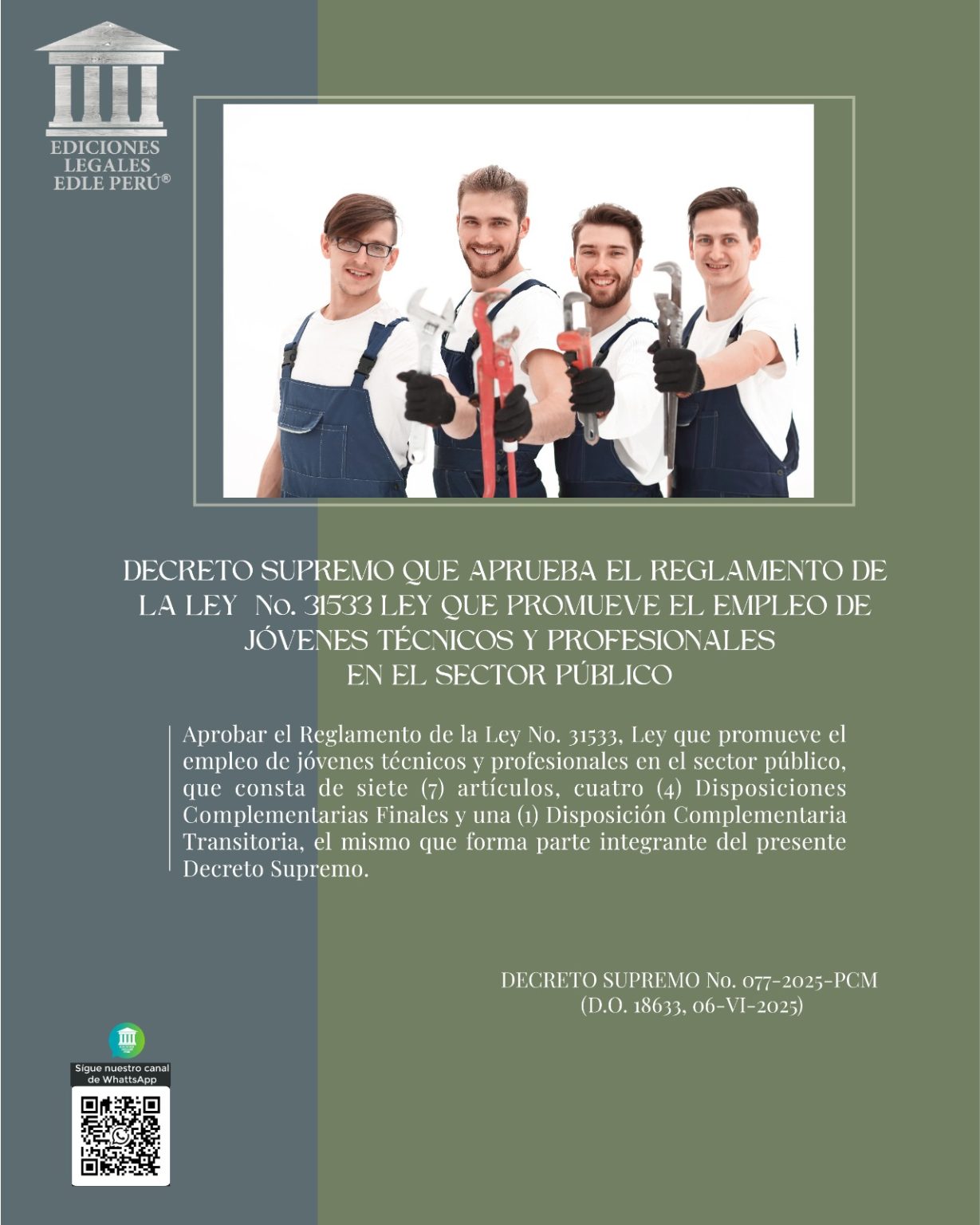 DECRETO SUPREMO QUE APRUEBA EL REGLAMENTO DE LA LEY No. 31533 LEY QUE ...